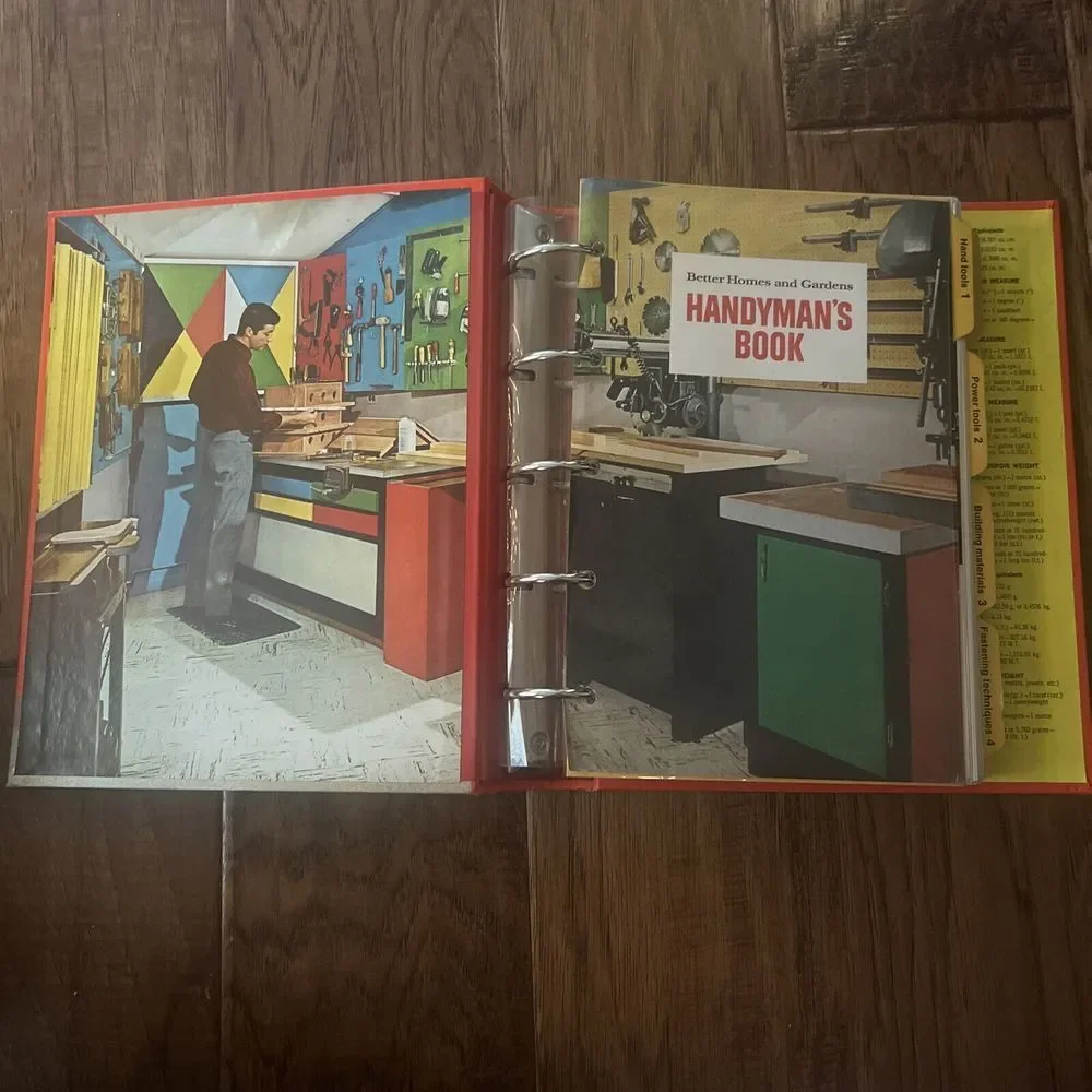 Vintage 1970 Better Homes and Gardens Handyman's Book 3-Ring‎ Binder Hardcover